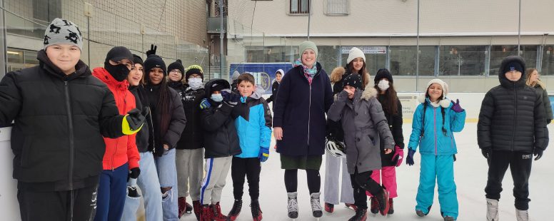 Besuch des Prinzregenten Stadions zum Eislaufen 5b, 5c, 6a und 6b