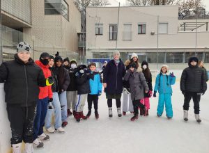 Besuch des Prinzregenten Stadions zum Eislaufen 5b, 5c, 6a und 6b